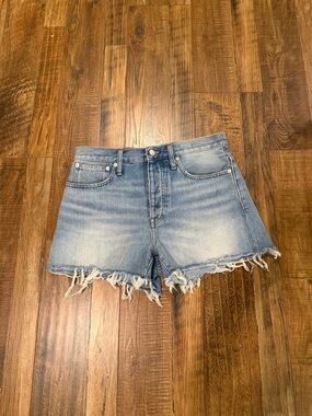 Madewell Classic Blue Denim Frayed Hem Women’s Shorts